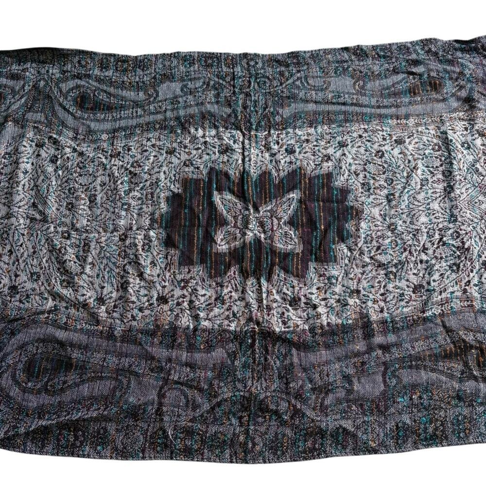 Black and Gray detailed Scarf